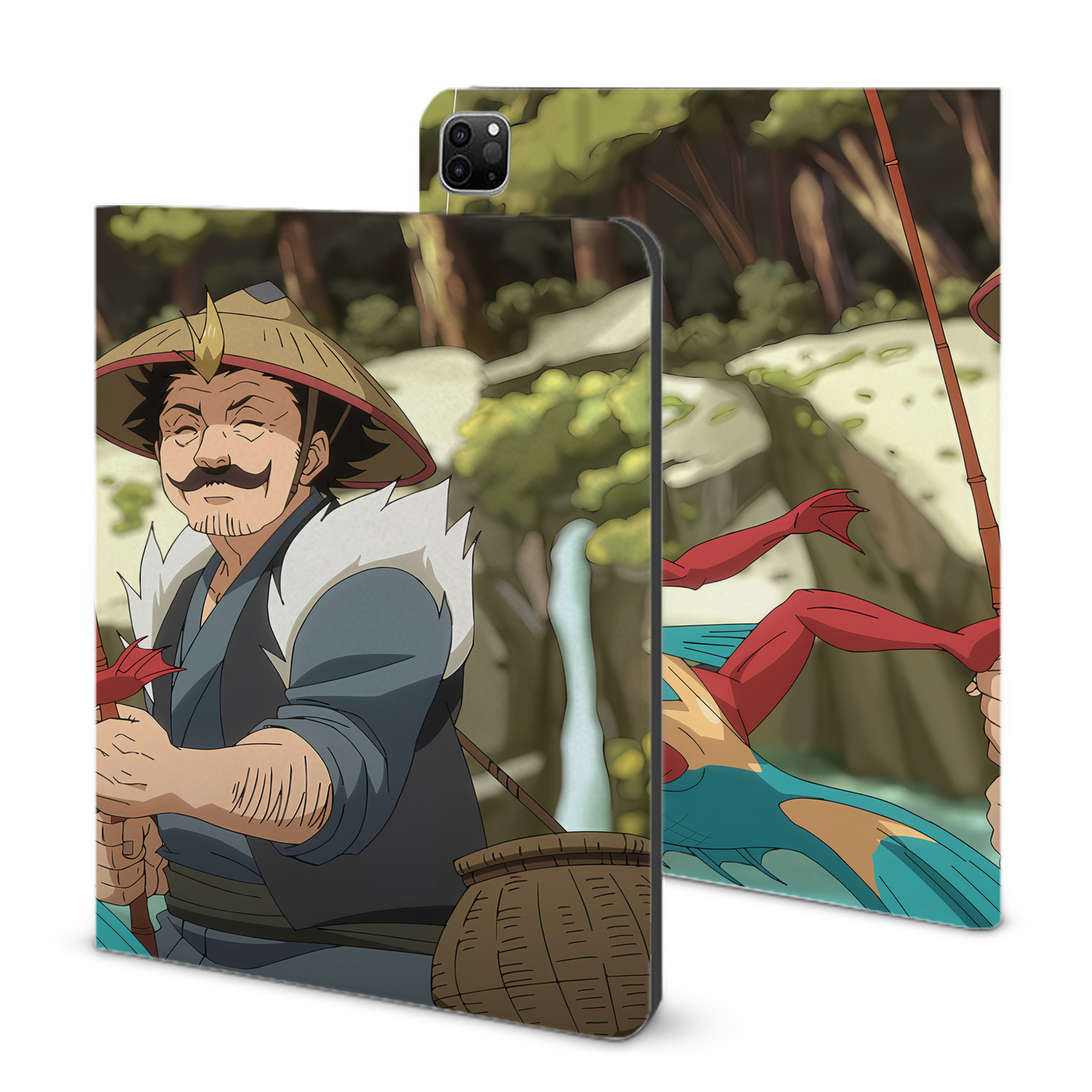 （画像用） 転スラ Regarding Reincarnated to Slime IPad ケース ブック型 PUレザー TPU 耐衝撃 軽量 薄型 ペン収納なし 全面保護 IPad 各モデル対応